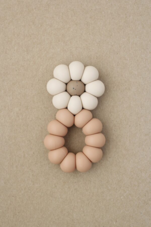 freezer teether chamomile dusty coral