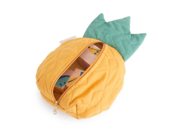 fruits wooden cubes look