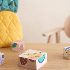 fruits wooden cubes look1