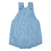 garter stitch baby romper bluish