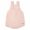garter stitch baby romper nude