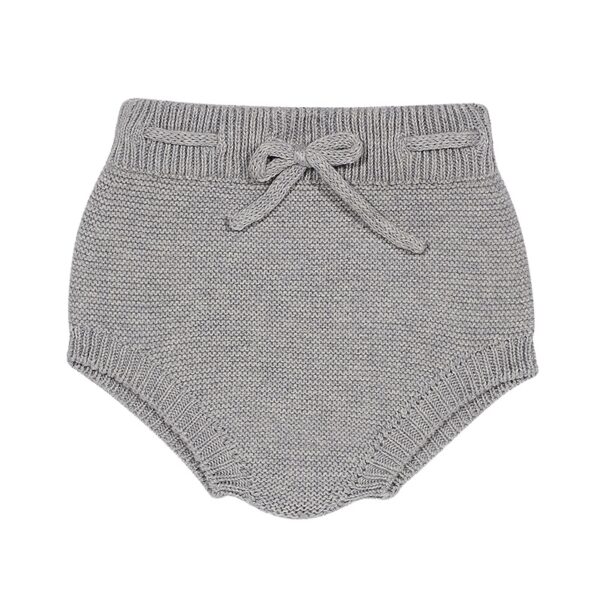 garter stitch culotte with cord aluminium