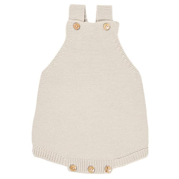 garter stitch baby rompers linen