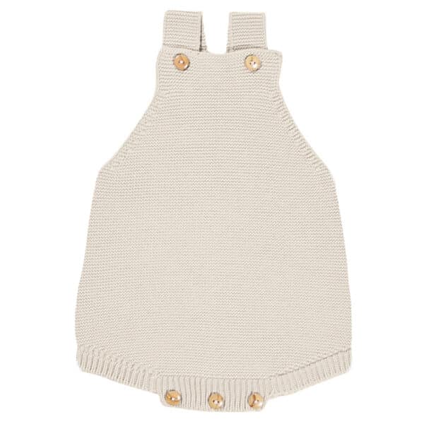 garter stitch baby rompers linen