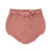 garter stitch culotte with cord terracota
