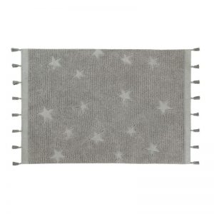 Kids Rug Hippy Stars Grey