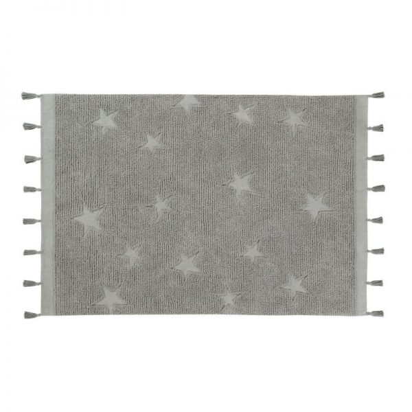 Kids Rug Hippy Stars Grey