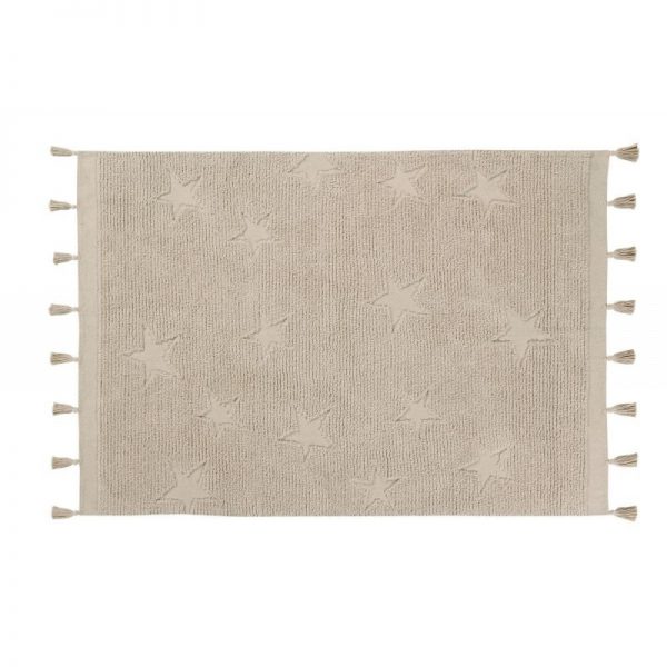 Kids Rug Hippy Stars Natural