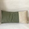 Ilayela Linen Pillowcase Olive Ivory