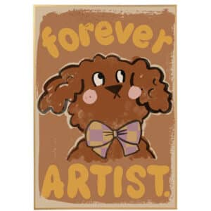 kids poster labrapoodle