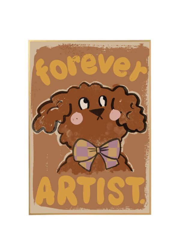 kids poster labrapoodle