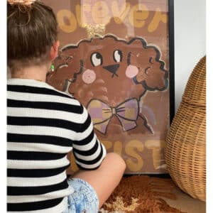 kids poster labrapoodle