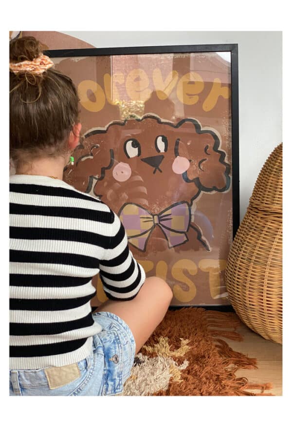 kids poster labrapoodle