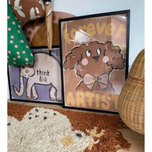 kids poster labrapoodle