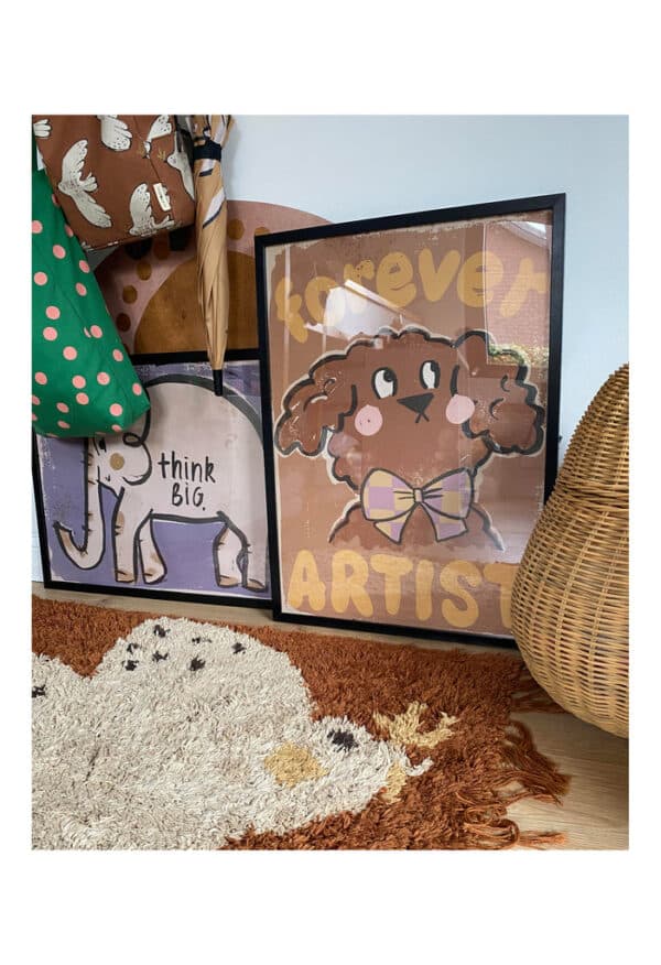 kids poster labrapoodle