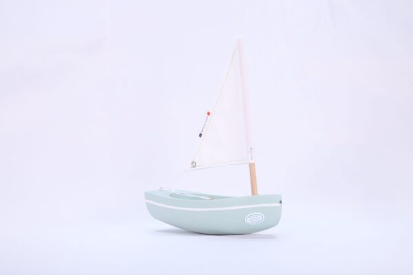 wooden boat toy le bachi water green