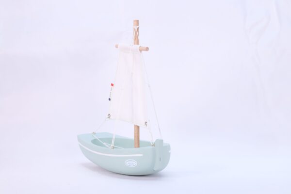 wooden boat toy le misainier water green