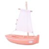 wooden boat toy le misainier pink flamingo