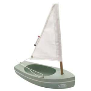 wooden boat toy le bachi water green