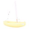 wooden boat toy le bachi yellow