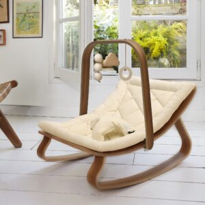 levo baby activity arch in walnut+wooden look2