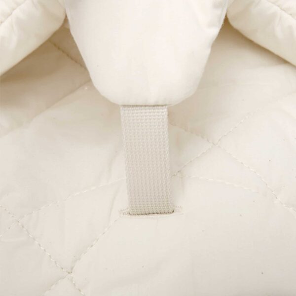 levo baby rocker in walnut organic white look4