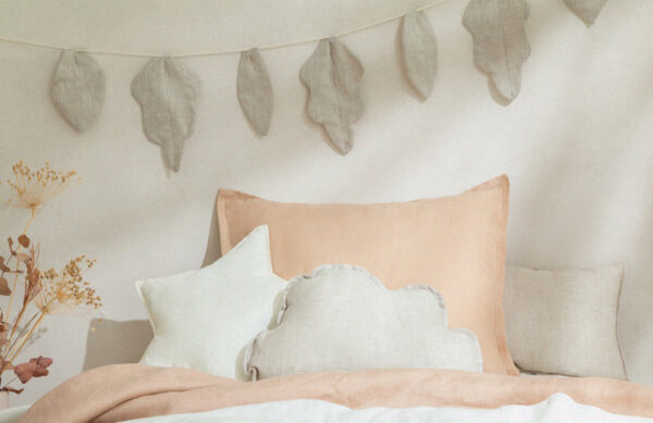 lin francais cloud cushion greige