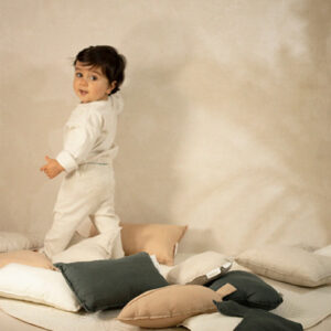 lin francais cloud cushion greige
