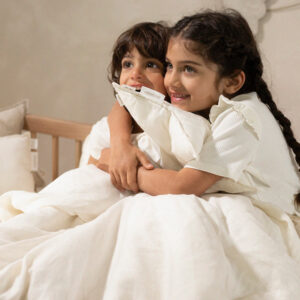 lin francais duvet cover bb off white