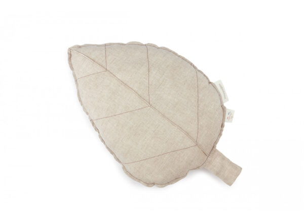 lin francais leaf cushion greige