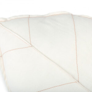 lin francais leaf cushion off white