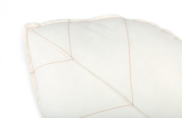 lin francais leaf cushion off white