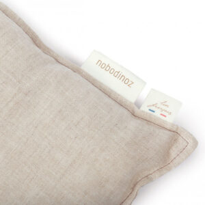 lin francais rectangular cushion greige