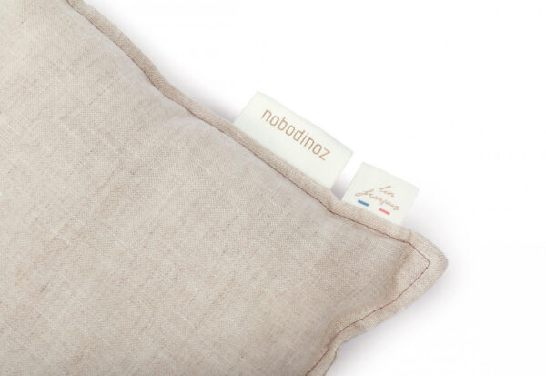 lin francais rectangular cushion greige