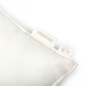 lin francais rectangular cushion off white