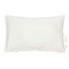 lin francais rectangular cushion off white