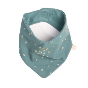 lucky bandana bib gold confetti magic green