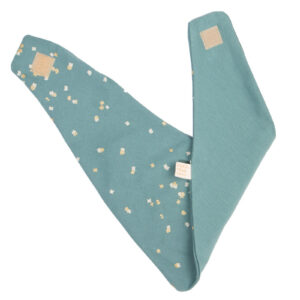 lucky bandana bib gold confetti magic green look