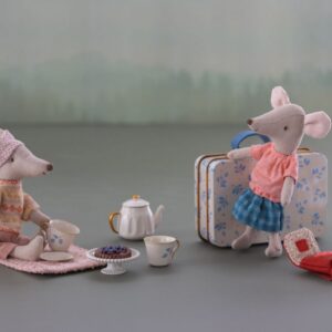 maileg afternoon treat mouse blue madelaine