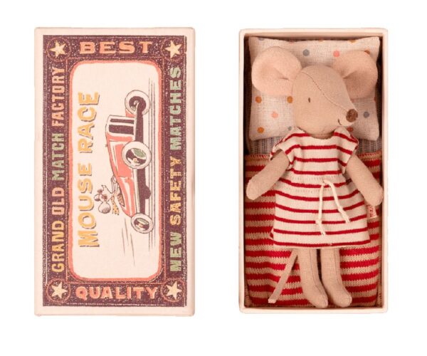 maileg big sister mouse in matchbox look 3