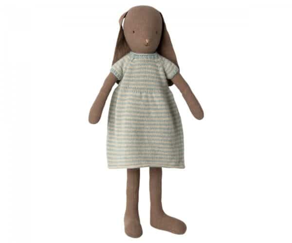 maileg bunny size 4 brown knitted dress