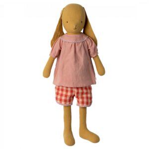 maileg bunny toy dusty yellow size 5 blouse and shorts