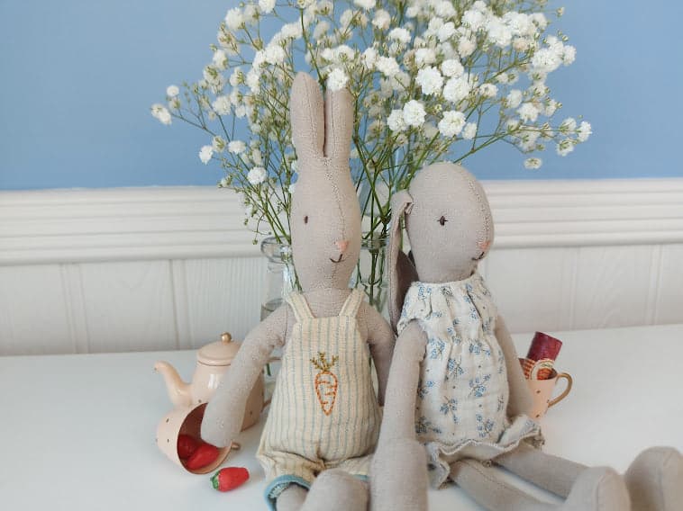 maileg bunny and rabbit toy size 1