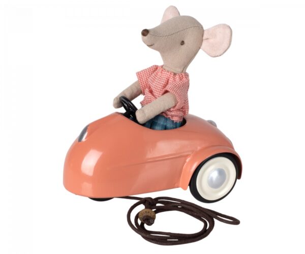 maileg mouse car coral