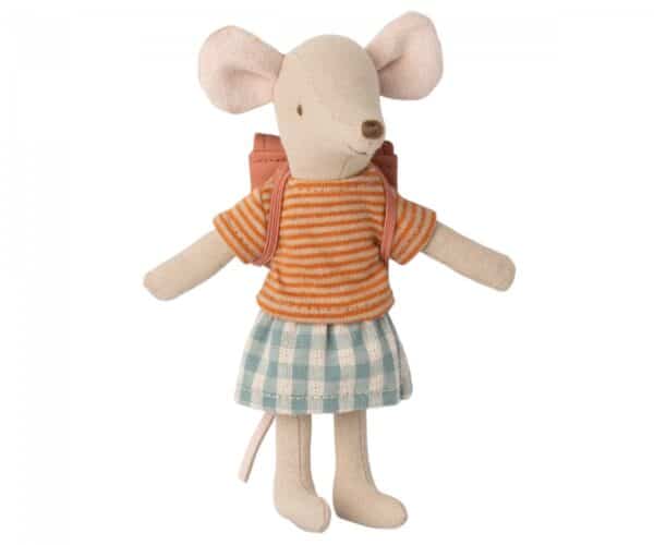 maileg clothes and bag big sister mouse old rose