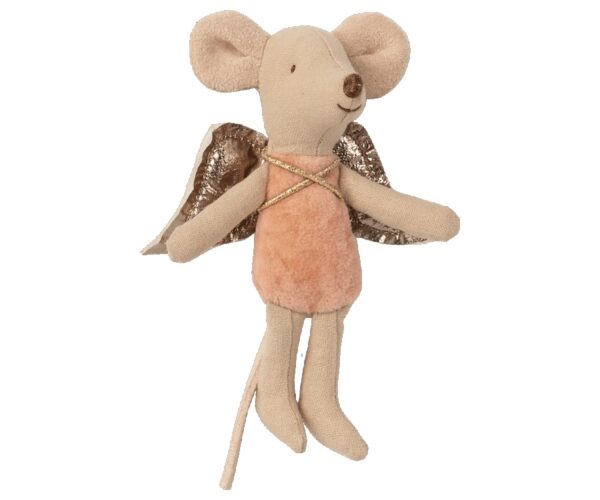 maileg fairy little angel mouse toy cream pink