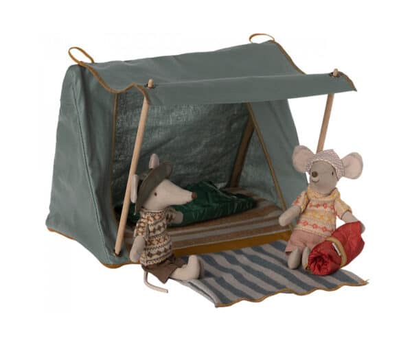 maileg happy camper tent mouse