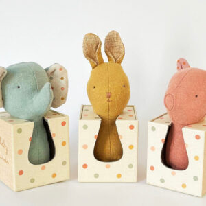 maileg lullaby friends bunny rattle look