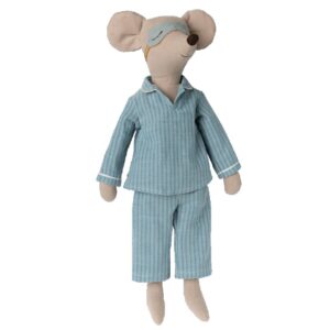 maileg maxi mouse toy pyjamas