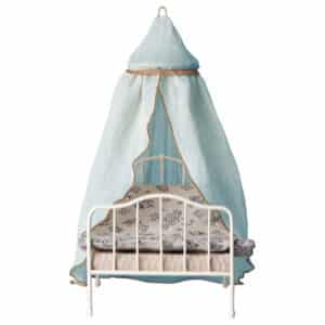 maileg miniature bed canopy mint
